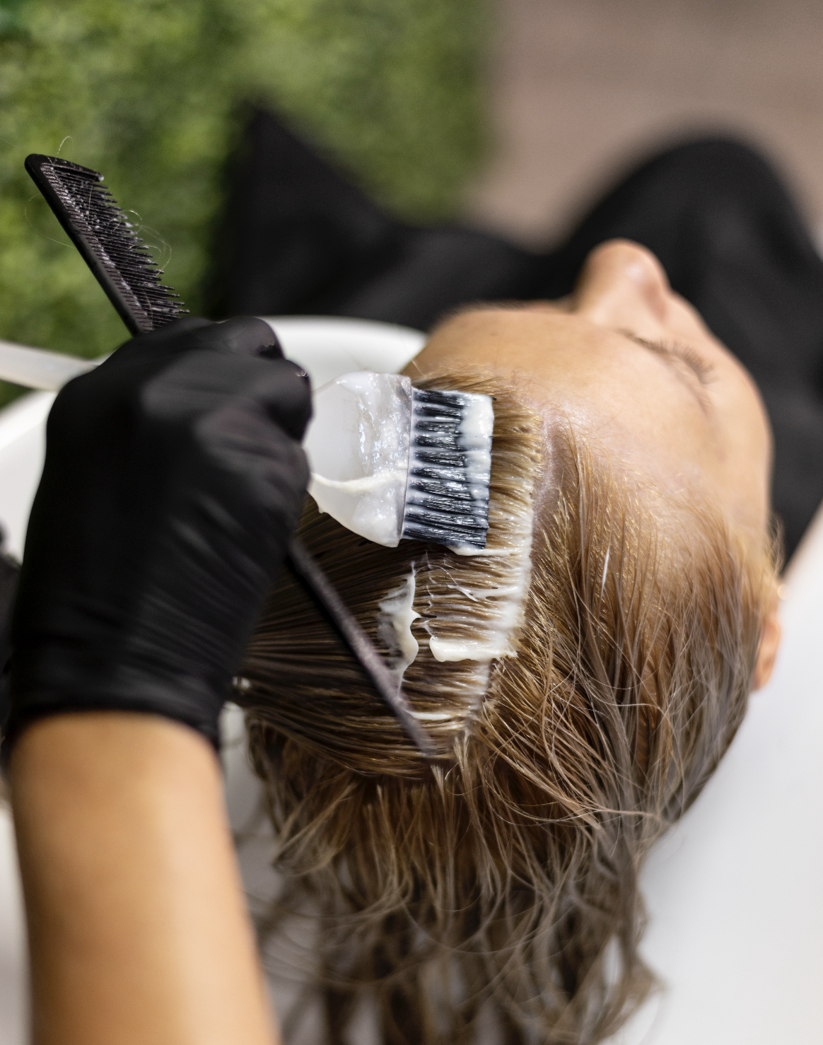 Coloração cabelo todo com minha coloração - Cabelo Médio